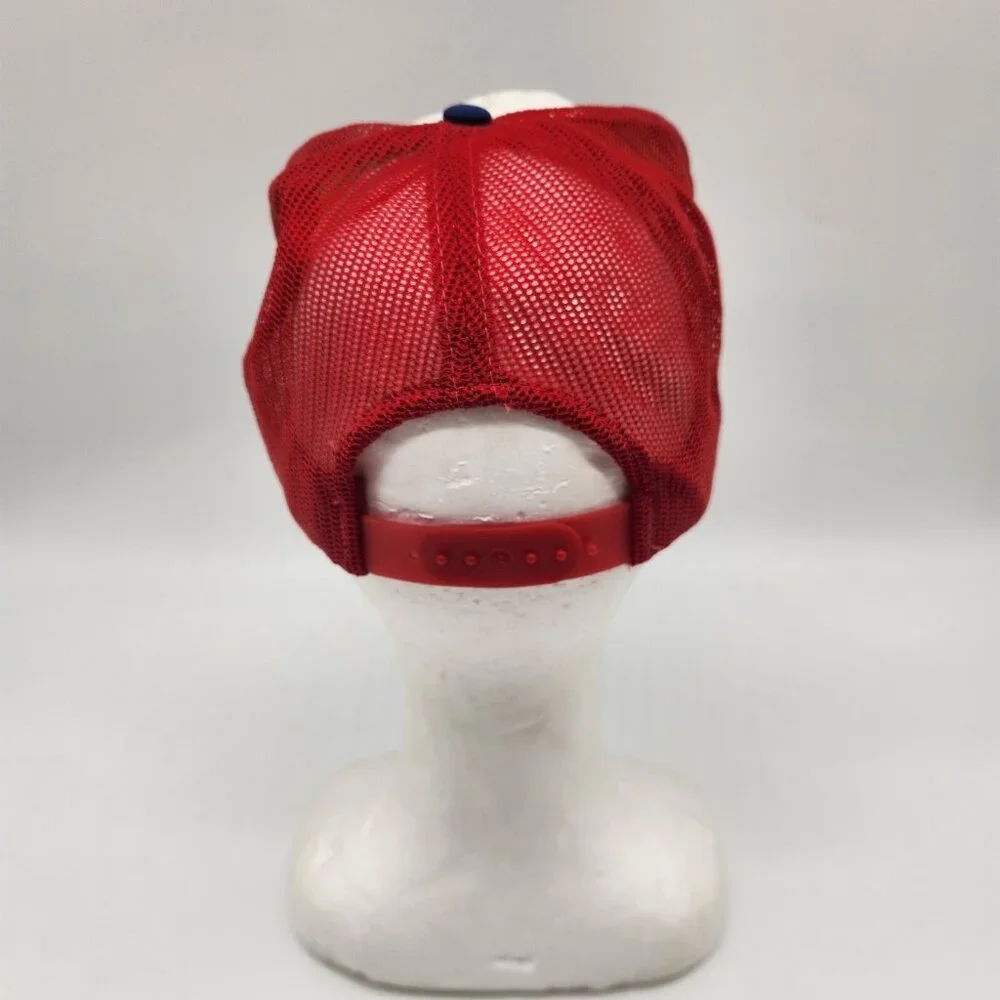 Vintage‎ 1984 McDonalds Olympics Los Angeles Snapback Trucker Hat Red Blue READ